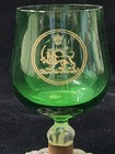 Rare Islamic Glass Snifter Or Goblet Having Persian Qajar Coats Of Arms