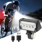 Super Bright Bicycle Front Headlight Led Bike Light Usb Rechargeable Waterproof