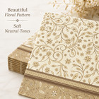 Decoupage Paper Napkin Fall Floral Flowers - Two Single Luncheon Napkins