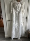 Jj   s House Formal Dress Size 6 Color Ivory Mermaid Style 