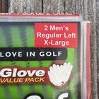 Footjoy Weathersof Men s Golf Gloves 2-pack Left Hand Xl White black