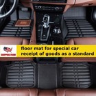 For 2007-2017 Toyota Camry Car Floor Mats Front   Rear Liner Leather Pad Black
