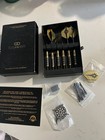 Exquisite Steel Tip Brass Darts Set W  Flights Shafts Tools   Carry Case Used