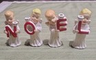 Vintage 1950s Commodore Japan Noel Angels Christmas Candle Holders Boxed Set
