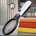 45x Magnifying Glass With Led Light Handheld Jewelry Loupe Reading Tool