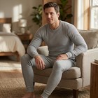 Black Horse Club Men s 2-piece Thermal Underwear Set Waffle Knit Long John S-xxl