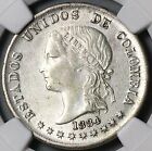 1884 Ngc Au 58 Colombia 50 Centavos Bogota Silver Liberty Head Coin  24071403c 