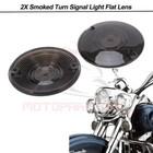Smoke Turn Signal Light Cover Lens Fit For Harley Electra Road King Touring