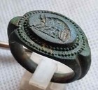 Authentic Ancient Legionary Roman Bronze Ring - She-wolf - Legio Ii Italica