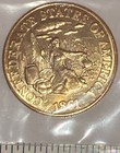 1861 Confederate States Of America Token  20 Golden Csa Medal Civil War Coin Bu
