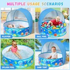 Baby Beach Tent  Pop-up Above Ground Pool  Foldable Kiddie Pool With Sun Shelter