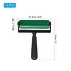 2pcs 4 5 Inch Rubber Roller Brayer Tools For Art Craft Printmaking  Green