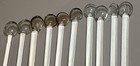 Vintage Barware 6  Glass Cocktail Swizzle Stir Sticks Spoon Style Lot Of 10