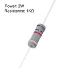 Pack Of 50 2w 1k Ohm Carbon Film Resistor 5  Tolerance 4 Color Bands