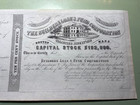 1854 Boston Builders Loan Fund Corporation Stock Certificate - Unused
