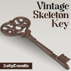 Large Cast Iron Skeleton Key - Gothic Furniture Rustic Home Decor For Farmhouse 