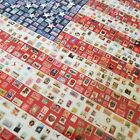New Sealed All American Flag 1000 Piece Jigsaw Puzzle 27 x 20  Postage Stamps 