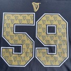 Guinness Beer Jersey Mens Medium  59 Black Gold Stout Football Style Shirt Pub