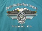 Harley Davidson Men s M Shirt Vtg Button Up Iamaw York Pa Eagle Ss Made In Usa