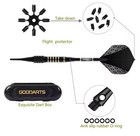 3 Pcs Professional Dart Set 26g Metal Tip Precision Engraved Heavy Duty Brass Ba