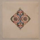 Victorian Floral Fleur De Lis Needlepoint Canvas In 18 Ct Unused