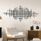 Abstract Metal Wall Art  Modern Geometric Sculpture  Luxury Style Home Decor
