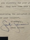 Jackie Jensen Autograph   Signed Letter - Signature Psa dna Authenticated