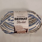 Bernat Blanket Yarn 10 5 Oz 220 Yds Super Bulky Polyester Taupe   Blue Mix Lot