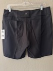 Nwt Jofit Women   s Black Golf Shorts Size 8 Upf50  Pockets Belt Loops Active