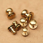 5-500pcs Stud Screw Round Head  Brass Nail Rivet Chicago Button Diy Leather