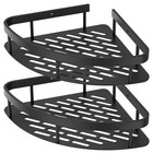6 Pack Adhesive Corner Shower Caddy 40lb Corner Shelf Set Rustproof Aluminum    
