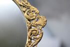 Vtg Large Oval Matson Style Gold Tone  Mirror Vanity Perfume Tray 14 5x9    Z2