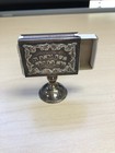 Jewish 925 Sterling Silver Match Box Holder On Stand Size  2 75  T X 2  W Euc