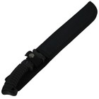 Black Survival Serrated Fixed Sharp Blade Jungle Hunting Machete   Sheath 15 5 