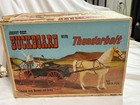 Rare Vtg  Louis Marx Johnny West Buckboard With Thunderbolt Horse  Orig Box 4424