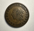 1837 Hard Times Token One Cent Millions For Defence Us Coin Cooper Circulated