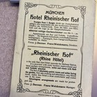 Vintage German Hotel Trunk Labels Hotel Rheinischer Hof  Munchen