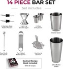 Expert 14-piece Cocktail Shaker Bar Set     Stainless Steel Bartender Kit New