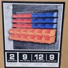 Horusdy Sdy-97913 30 Bin Wall Mount Parts Rack With 2 Tool Shelves