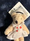 Lot Of 2  3inch Miniature Bears Teacher And Nurse Tiny Town Teddy By Russ Berrie