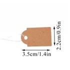 500 1000x  5 Coffee Blank Garage Sale Price Tags 35mm 22mm Hang String Strung