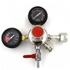 Co2 Primary Regulator  Dual Gauge With Covers  5 16  Hose Barb