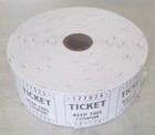 Roll Of 2000  Double Stub Raffle Tickets Split The Pot 50 50
