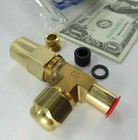 York Brass Refrigerant Liquid Line Charging Valves  3 8  Od Tube X Flare Access