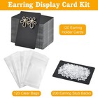 120 Pieces Earring Necklace Display Cards Jewelry Holder Cards With 200 Earri   