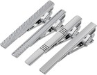 4 Pcs Stainless Steel Tie Clips For Men Classic Tie Bar Clip For Formal Busin   