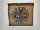  Cynthia Webb Framed Pewter Art  Handcrafted  perfect Union  Love Doves  Signed