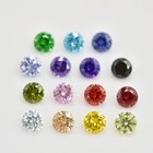 4-10mm Round 15pcs 1pcs Each Color loose Cubic Zirconia Stone Diy For Jewelry