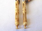 Antique Sewing Knitting Needle Guards  Chatelaine Tool  Original Ribbon