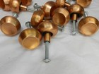 25 - 1  Satin Copper Drawer Knob Concave Face Cabinet Pull   b10s 